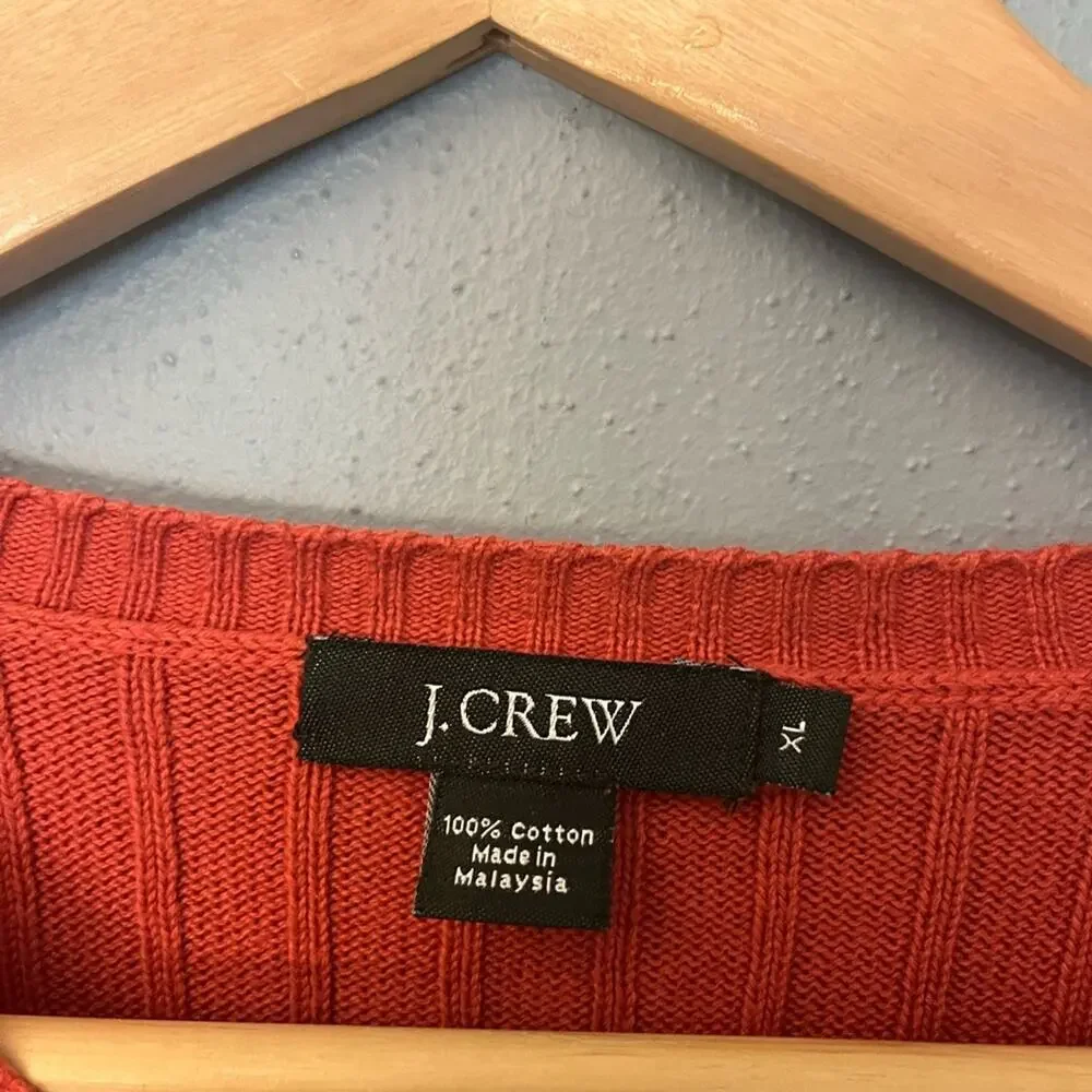 J. Crew Ribbed Cotton Sweater